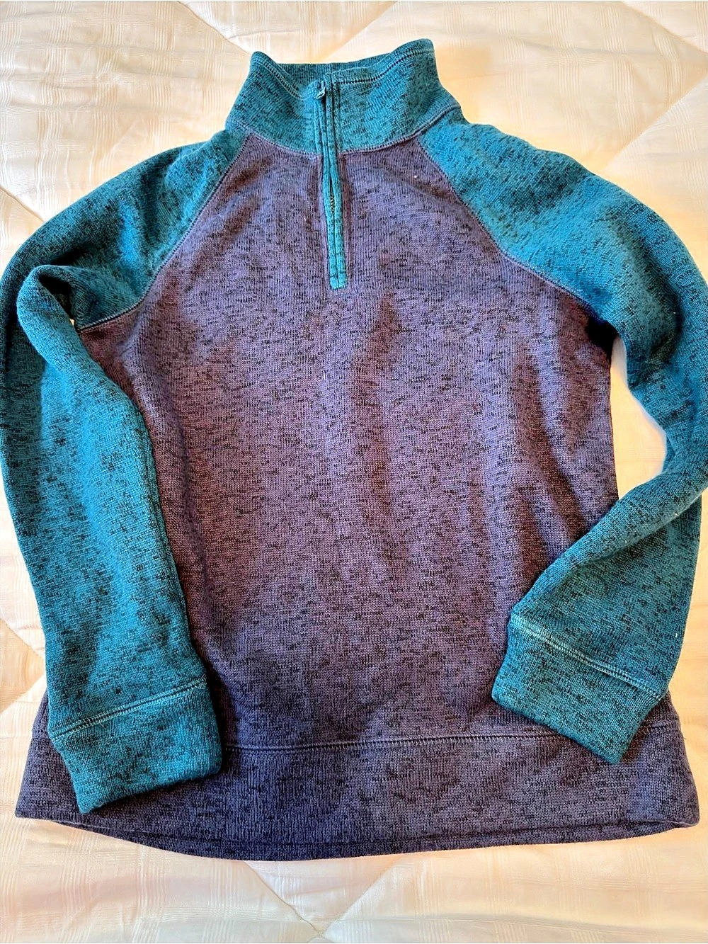 Eddie Bauer Kids Fleece Quarter Zip Size Medium (10/12) NWT